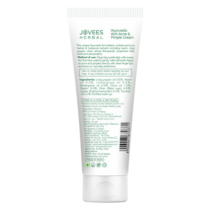 Jovees Ayurveda Anti Acne & Pimple Cream
