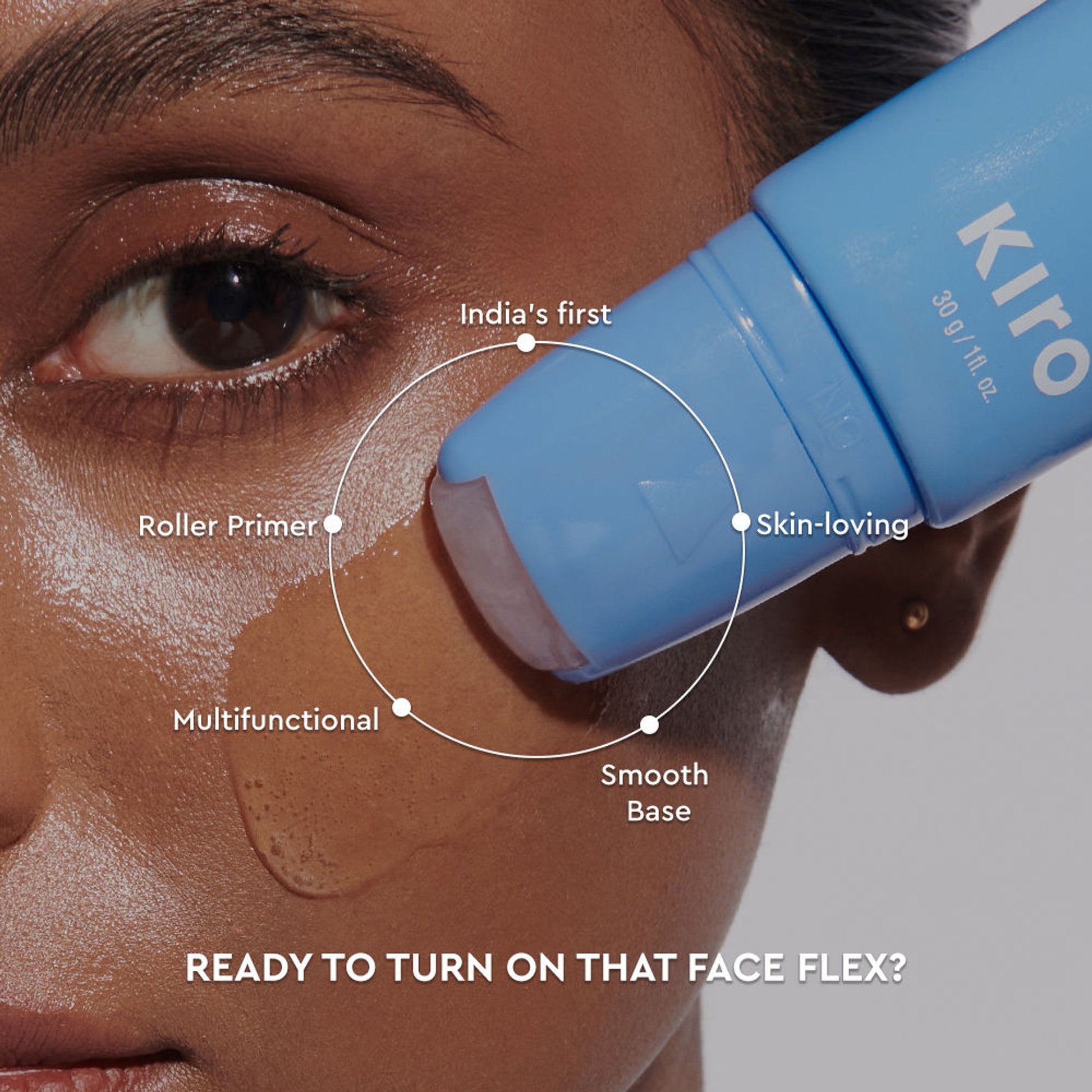 KIRO Just Rollin Face Sculpting Primer Collagen +Niacinamide