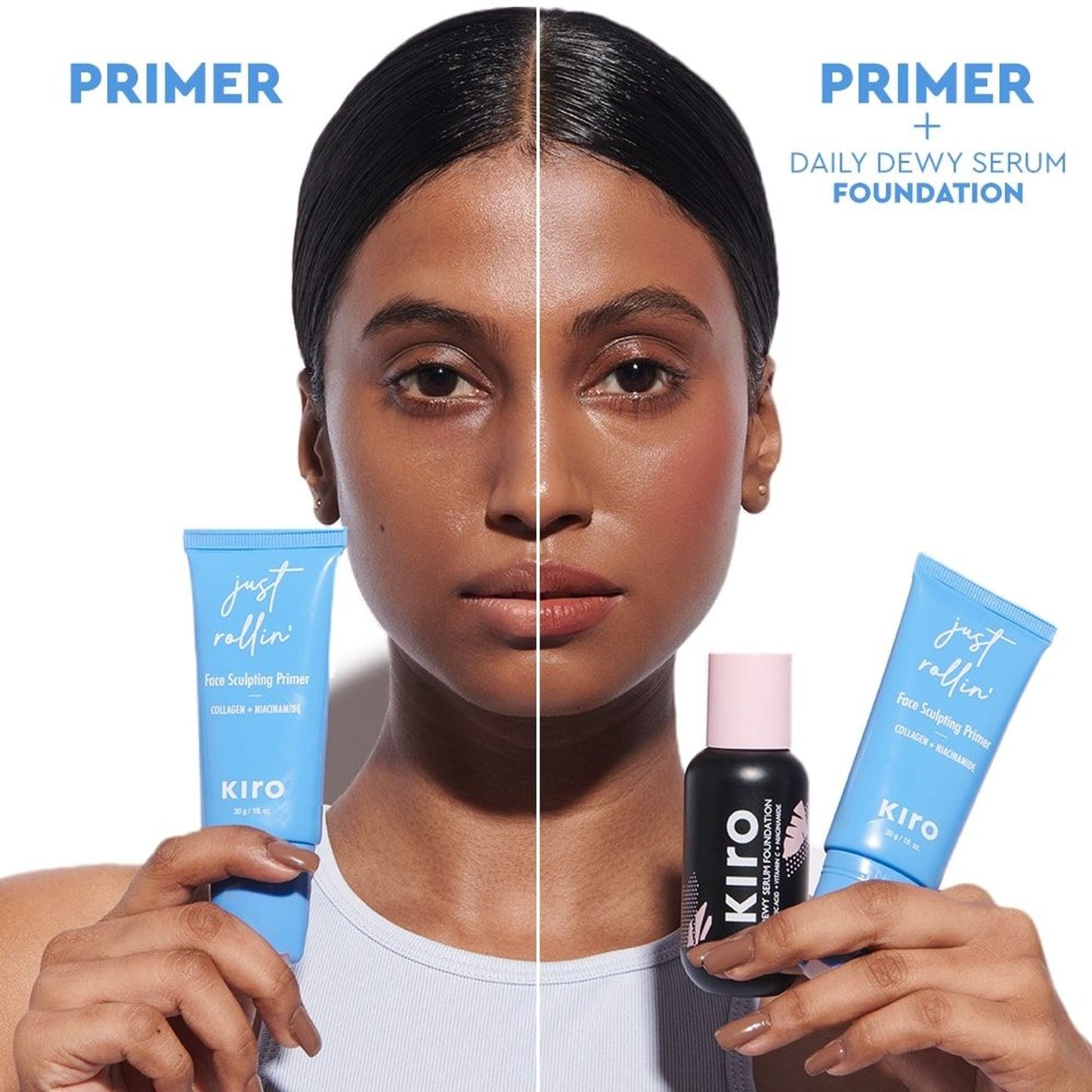 KIRO Just Rollin Face Sculpting Primer Collagen +Niacinamide