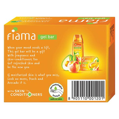 Fiama Gel Bar Peach & Avocado | Soft Moisturised Skin | 30% Smoothing Body Serum