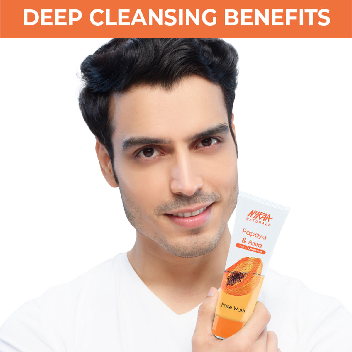 Nykaa Anti-Acne Face Wash With Salicylic Acid, Tea Tree & Neem - For Oily & Acne Prone Skin - Papaya Amla