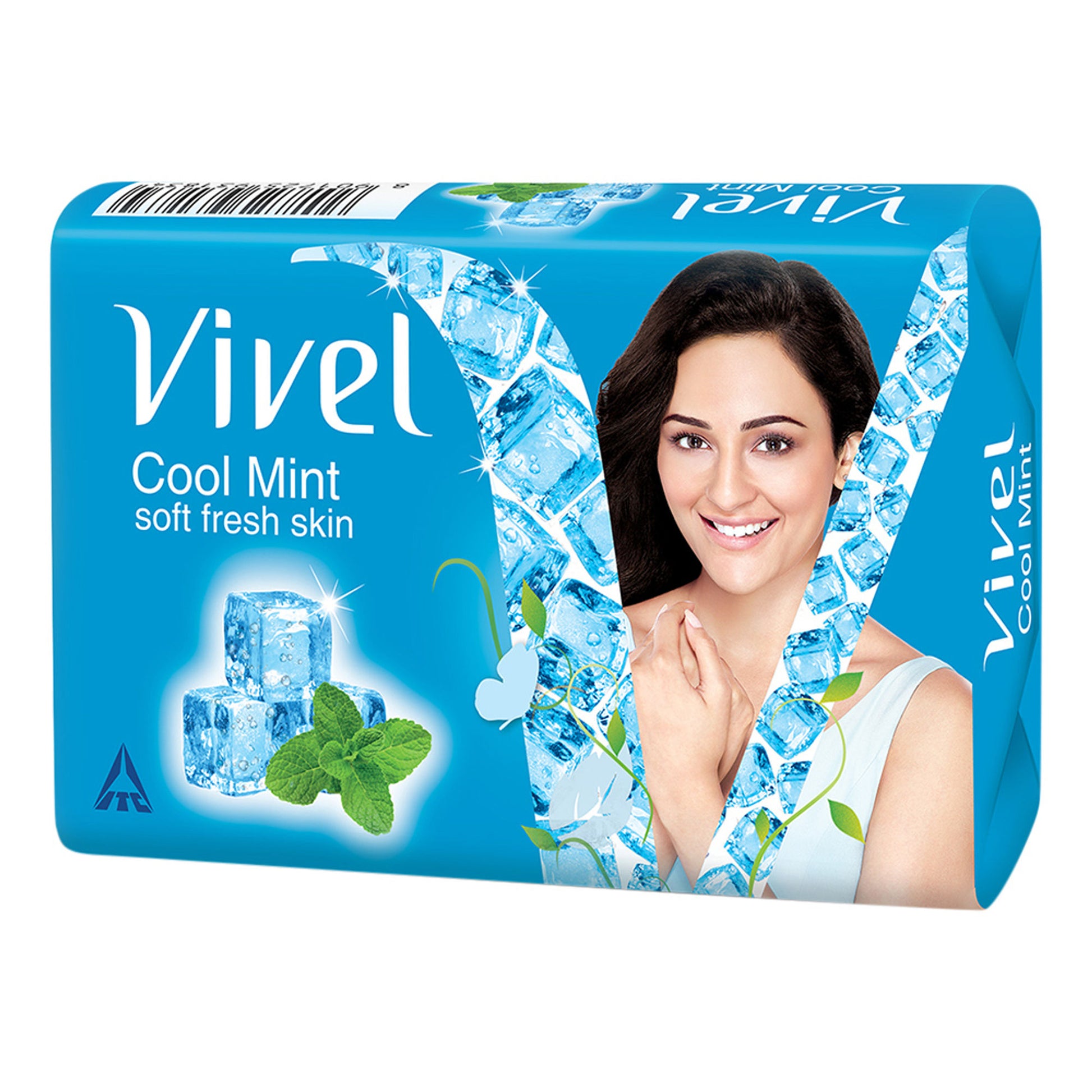 Vivel Cool Mint, Soft Fresh Skin Soap (Pack of 4)