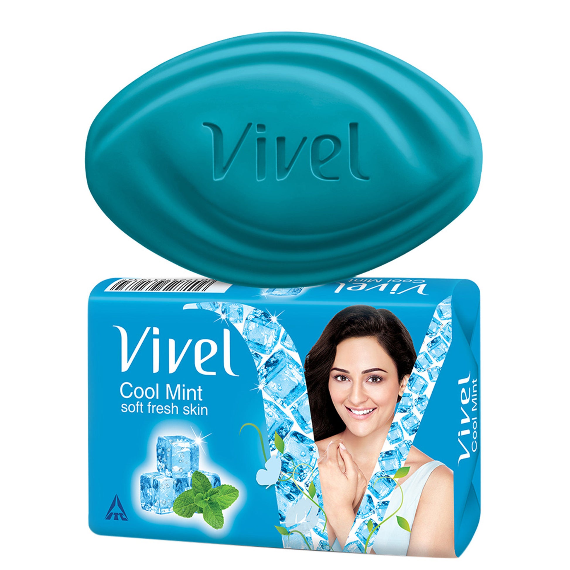 Vivel Cool Mint, Soft Fresh Skin Soap (Pack of 4)