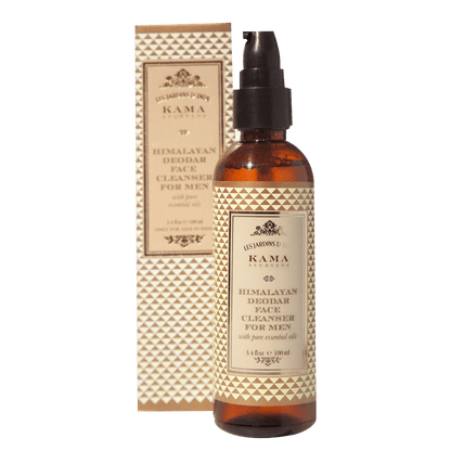 Kama Ayurveda Himalayan Deodar Face Cleanser for Men with natural herbal ingredients, designed for a refreshing facial cleansing experience.