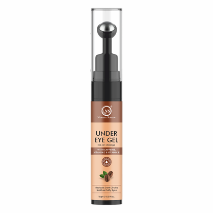 Nuerma Science Under Eye Gel Massage Roll-On to Reduce Dark Circles, Soothes Puffy Eyes