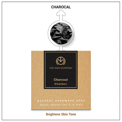 The Man Company Charcoal Soap Bar - Black