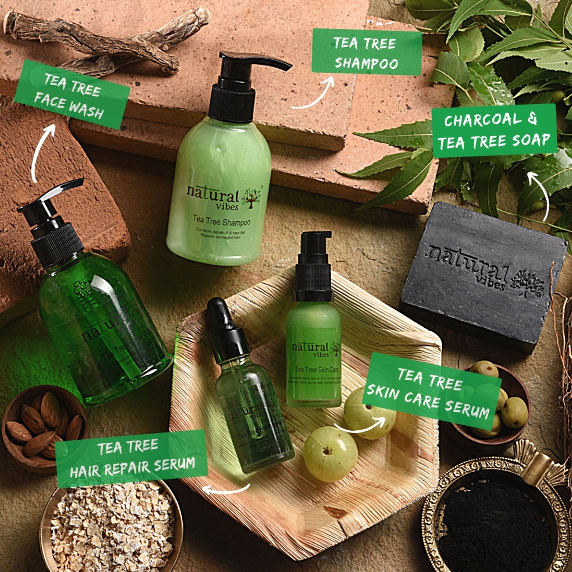Natural Vibes Ayurvedic Tea Tree Face Wash