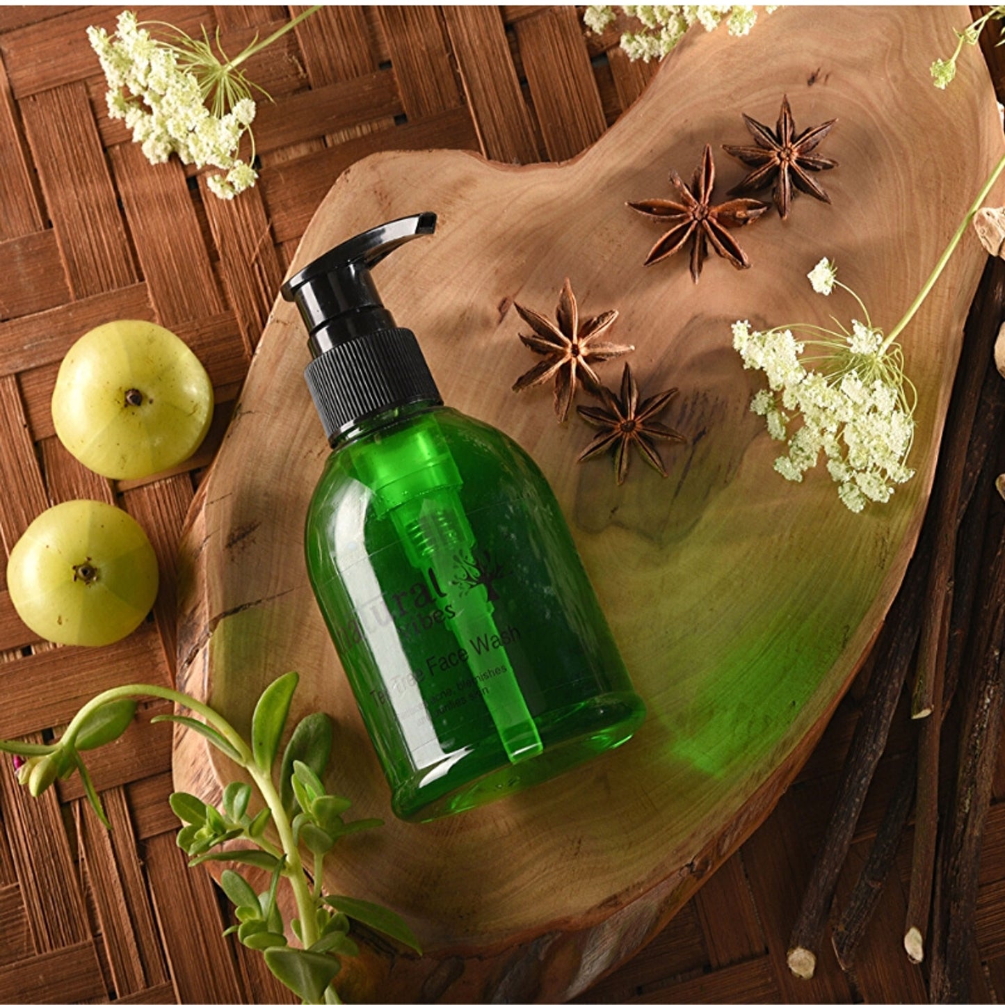 Natural Vibes Ayurvedic Tea Tree Face Wash