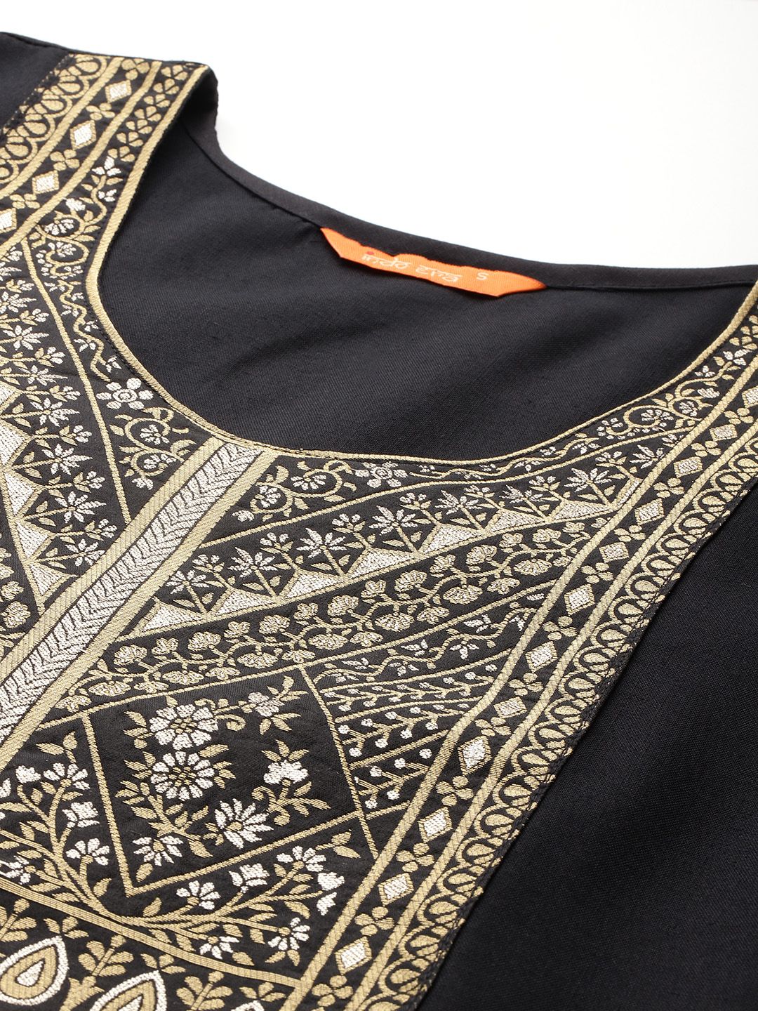 Dhiyona IE Yoke Design Kurta With Palazzos & Dupatta