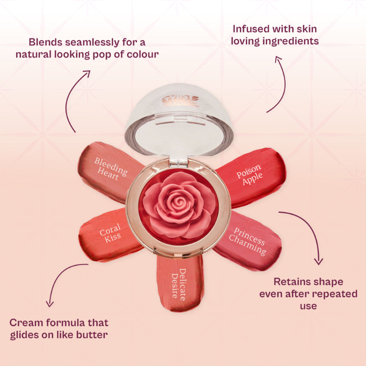 Typsy Beauty Enchanted Garden Rose Blush - Poision Apple