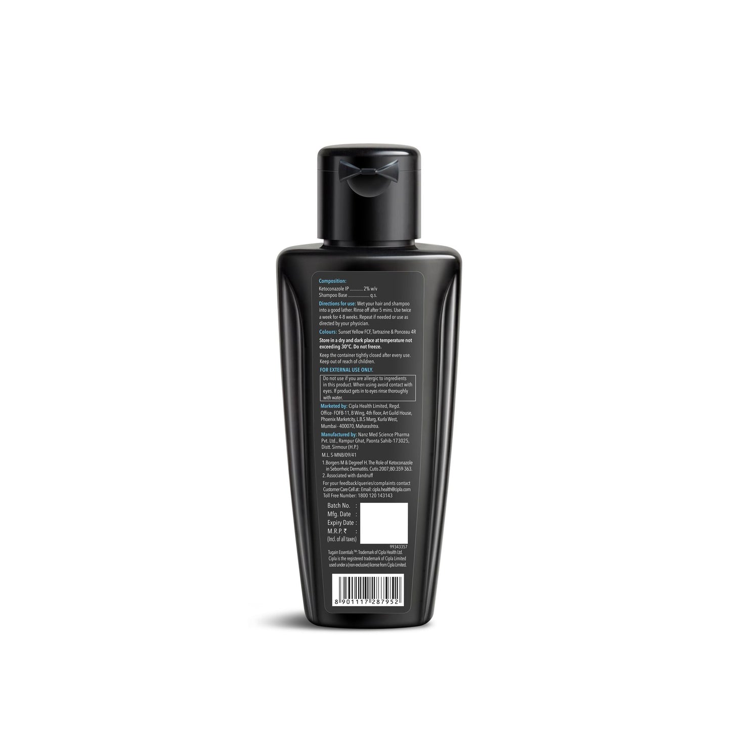 TUGAIN ESSENTIALS 2% Ketoconazole Shampoo