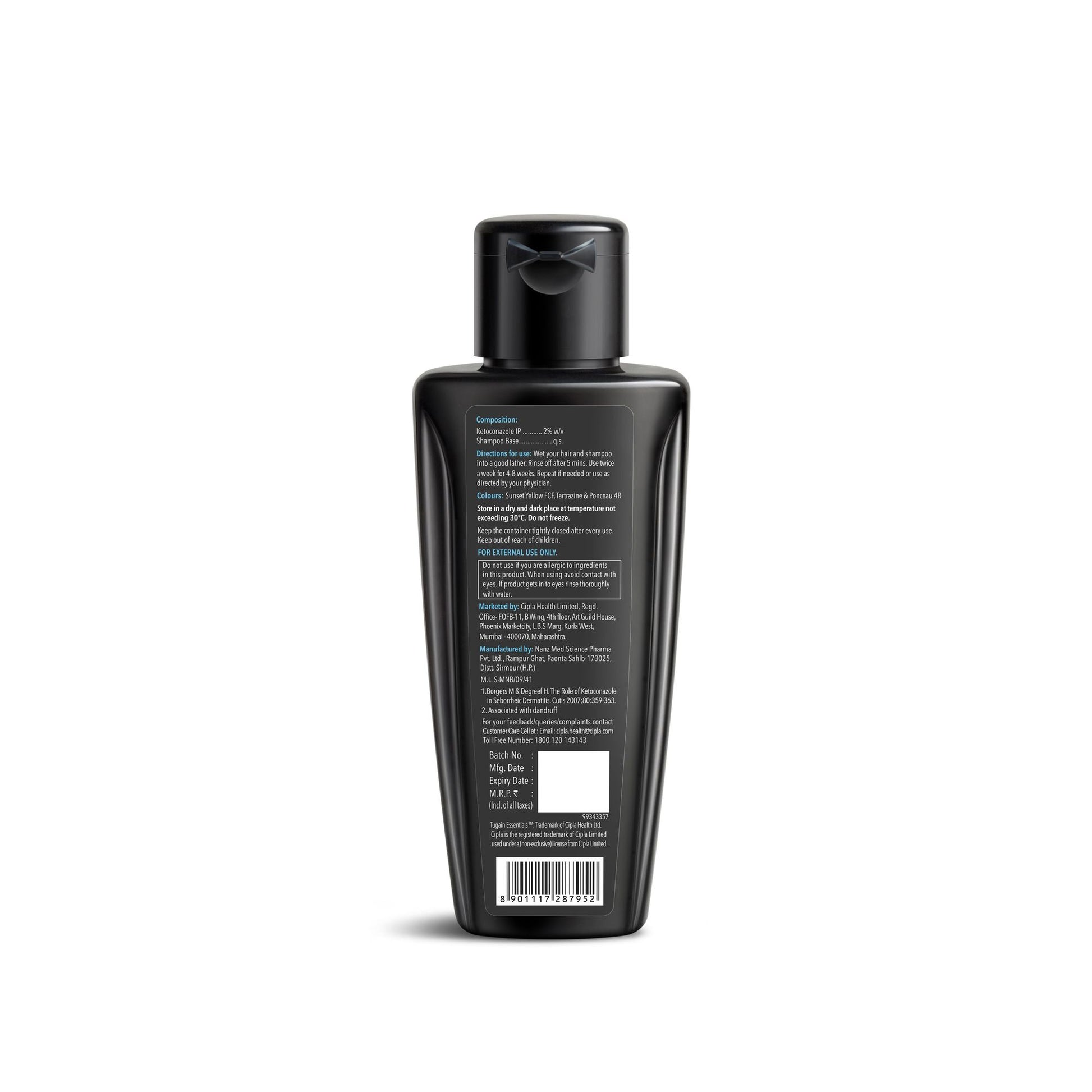 TUGAIN ESSENTIALS 2% Ketoconazole Shampoo
