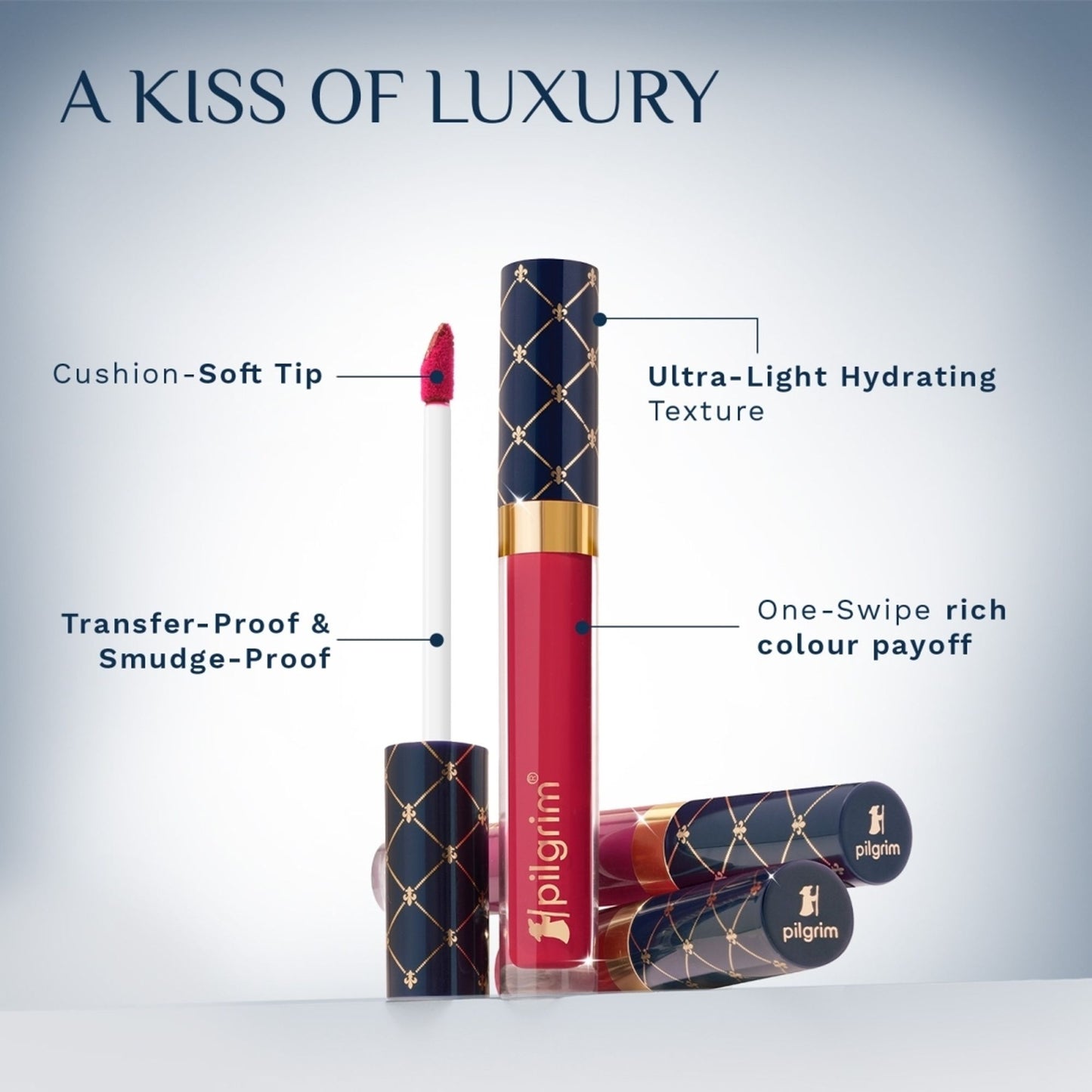 Pilgrim the French Collection Oh So Creme Liquid Lipstick - Ruby Kiss