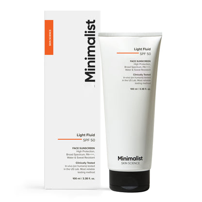 Minimalist Light Fluid SPF 50 Face Sunscreen