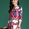 Dhiyona IE Women Printed Regular Kurta with Trousers