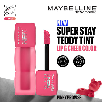 Maybelline New York Superstay Teddy Tint - Lip And Cheek Color - Pinky Promise