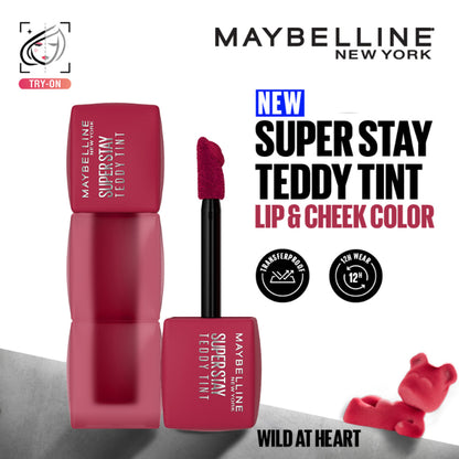 Maybelline New York Superstay Teddy Tint - Lip And Cheek Color - Wild At Heart