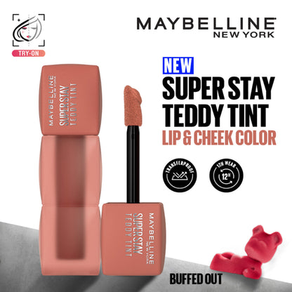 Maybelline New York Superstay Teddy Tint - Lip And Cheek Color - Buffed Out