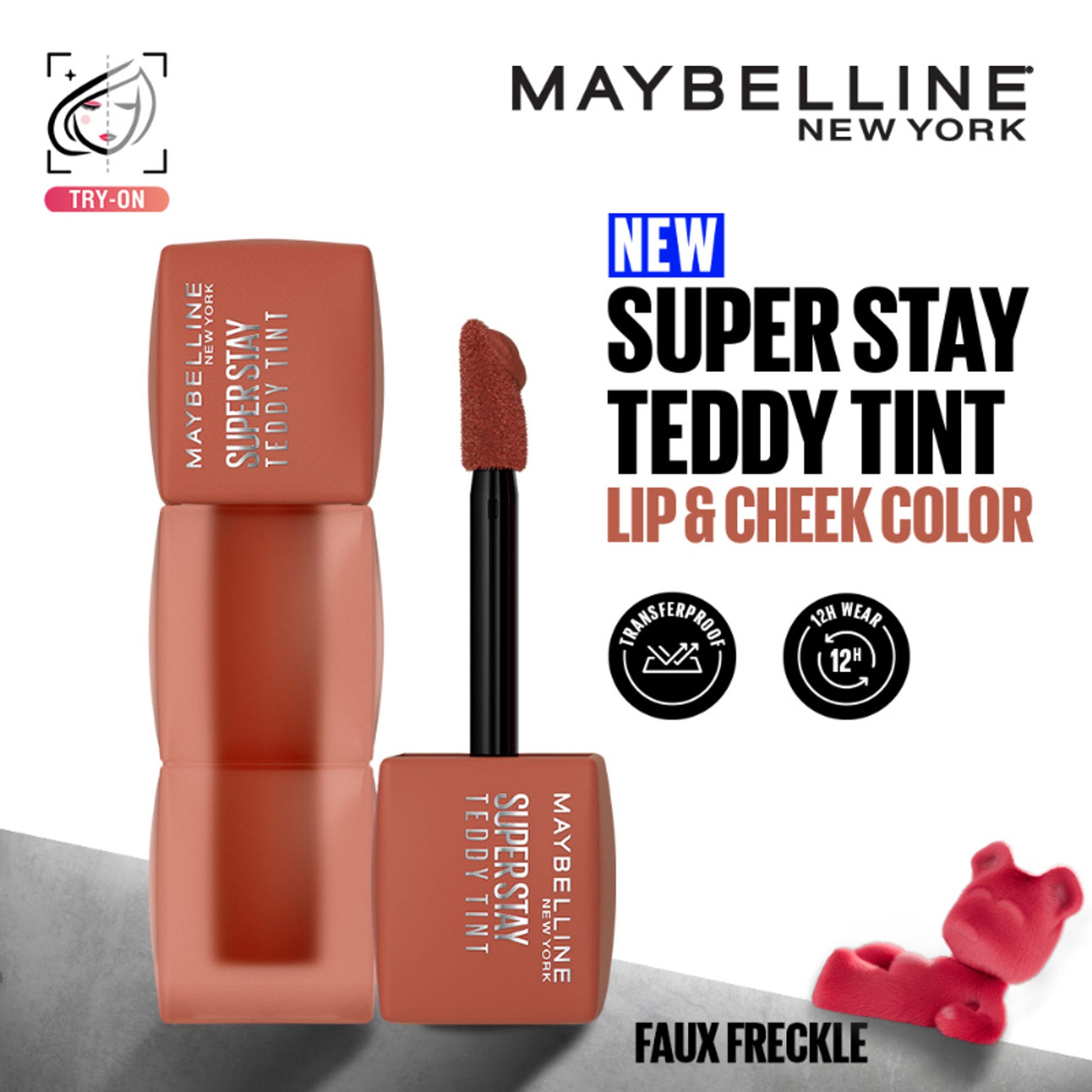 Maybelline New York Superstay Teddy Tint - Lip And Cheek Color - Faux Freckle