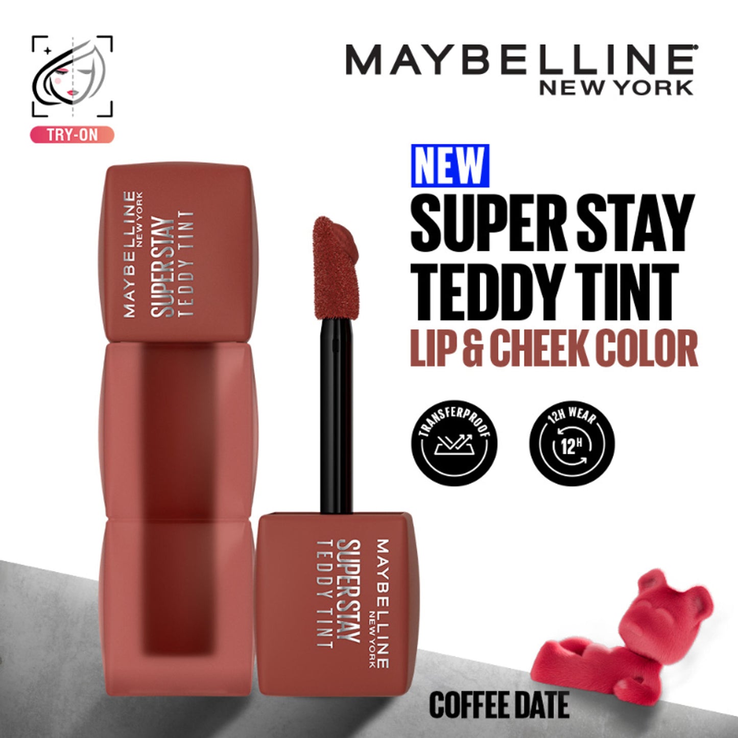 Maybelline New York Superstay Teddy Tint - Lip And Cheek Color - Coffee Date