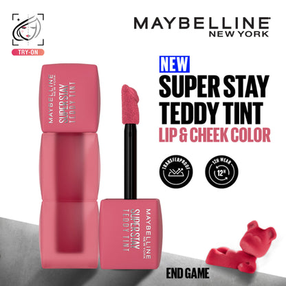 Maybelline New York Superstay Teddy Tint - Lip And Cheek Color - End Game