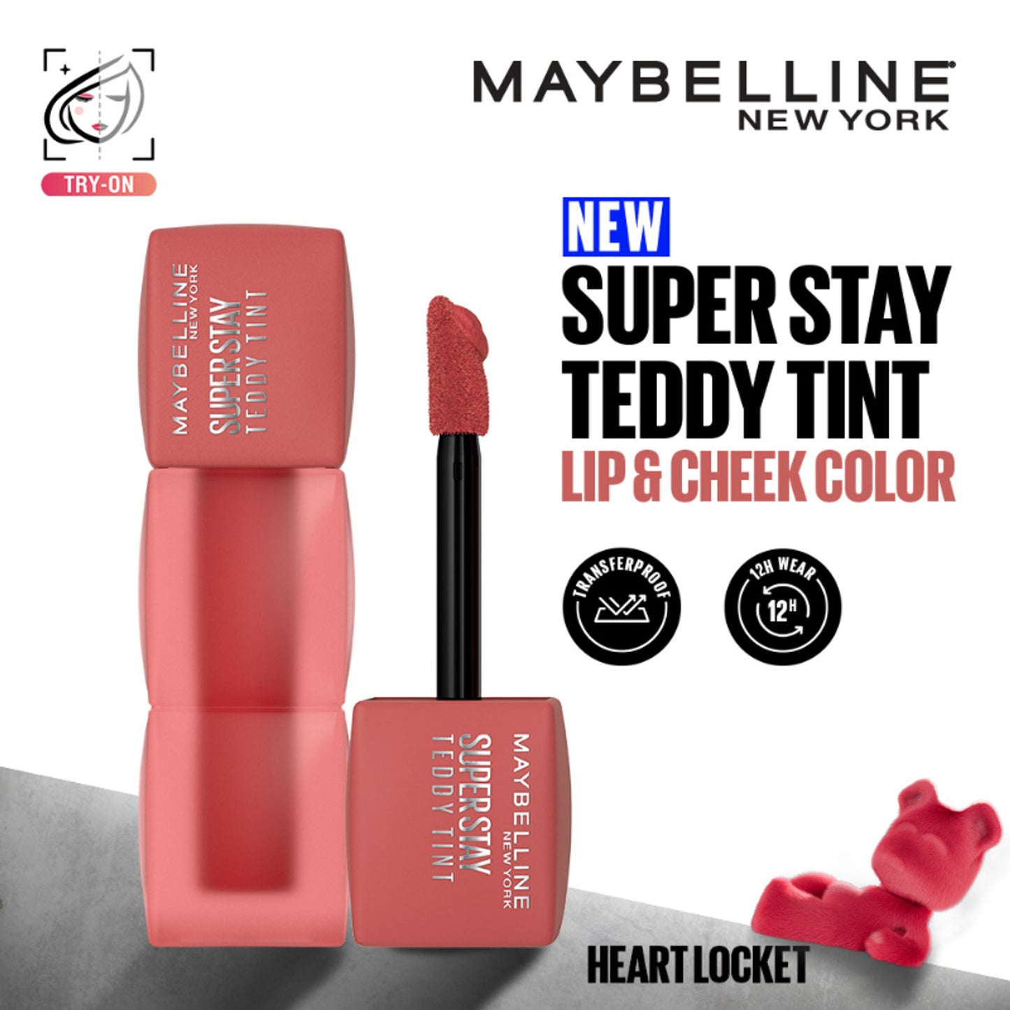 Maybelline New York Superstay Teddy Tint - Lip And Cheek Color - Heart Locket