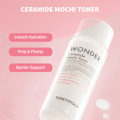 TONYMOLY Wonder Ceramide Mochi Toner Everyday Skin Routine Kit