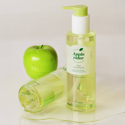 Ariul Apple Cider Deep Cleansing Oil, Korean Oil that Dissolves Makeup Controls Sebum & Clears Pores