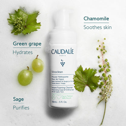 Caudalie Vinoclean Instant Foaming Cleanser (Face Wash)