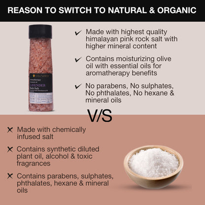 Soulflower Exfoliating Lavender Himalayan Pink Rock Bath Salt With Vitamin E Olive For Sore Muscles