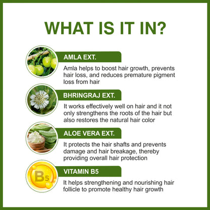 She Essentials Amla Bhringraj Hair Shampoo For Anti Dandruff, Growth - Men & Women