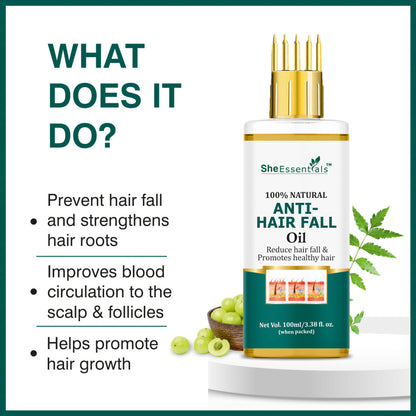 She Essentials Anti Hair Fall & Hair Growthoil For All Types Of Hair