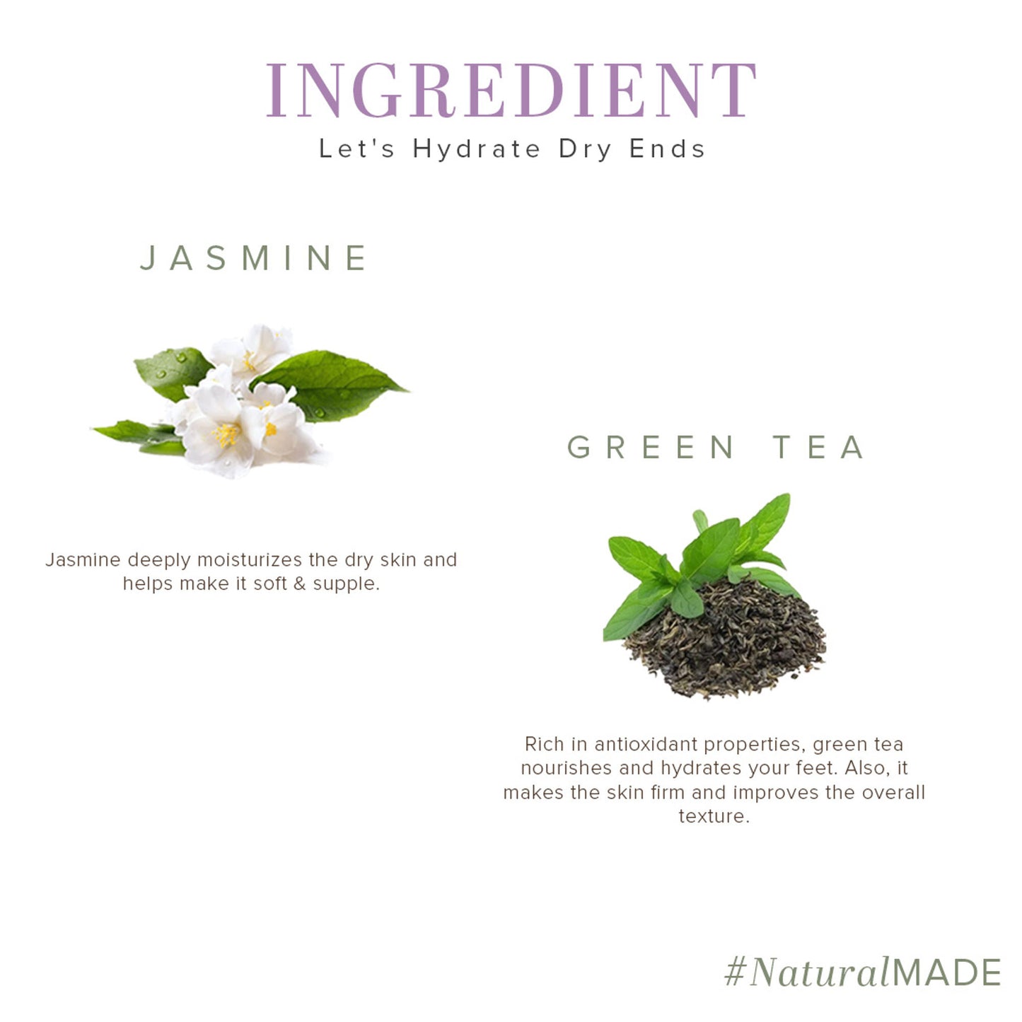 Khadi Natural Jasmine Green Tea Foot Crack Cream