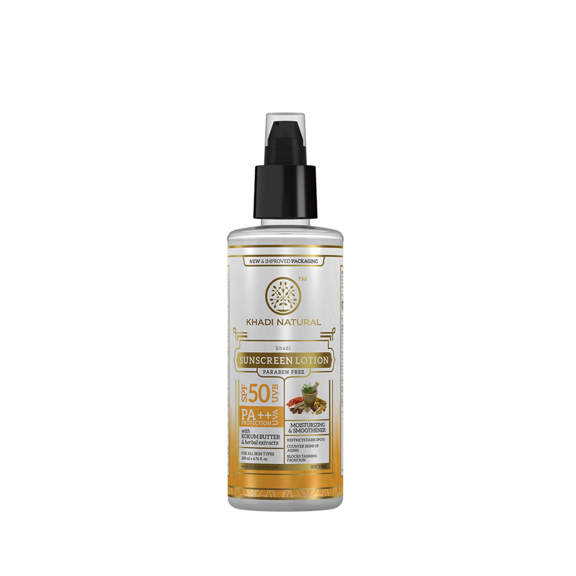 Khadi Natural SPF 50 Moisturing Sunscreen Lotion