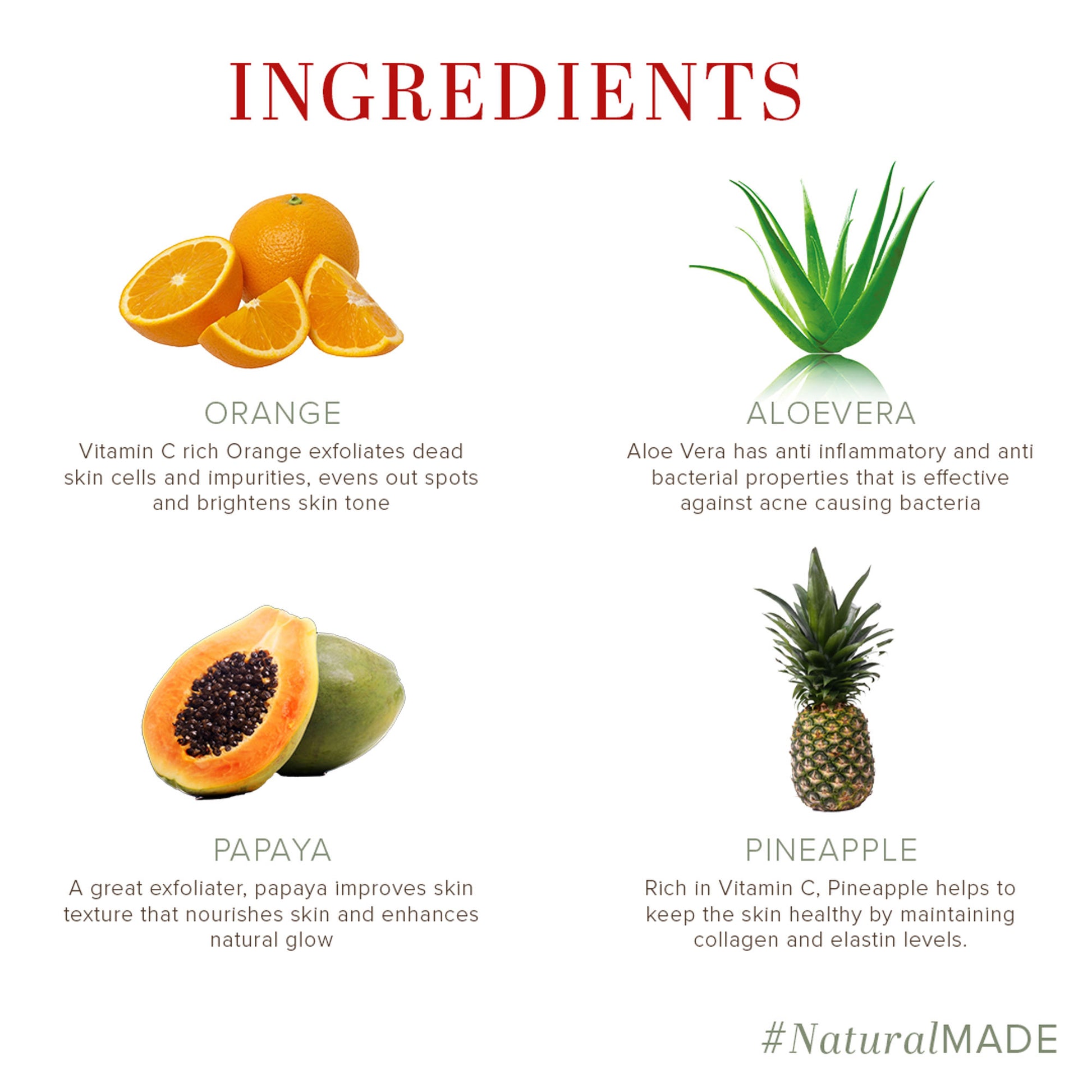 Khadi Natural Fruit Face Pack Repair Dead Skin Cells (All Skin Types)