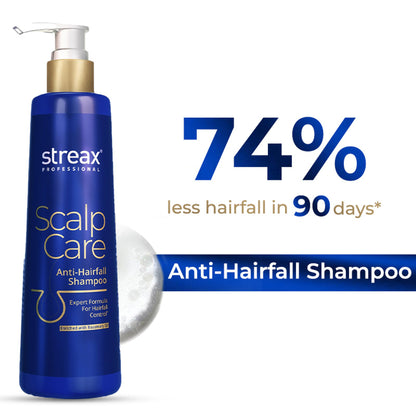 Streax Professional Anti Hairfall Shampoo with Rosemary for Hair Fall Control & Stronger Hair
