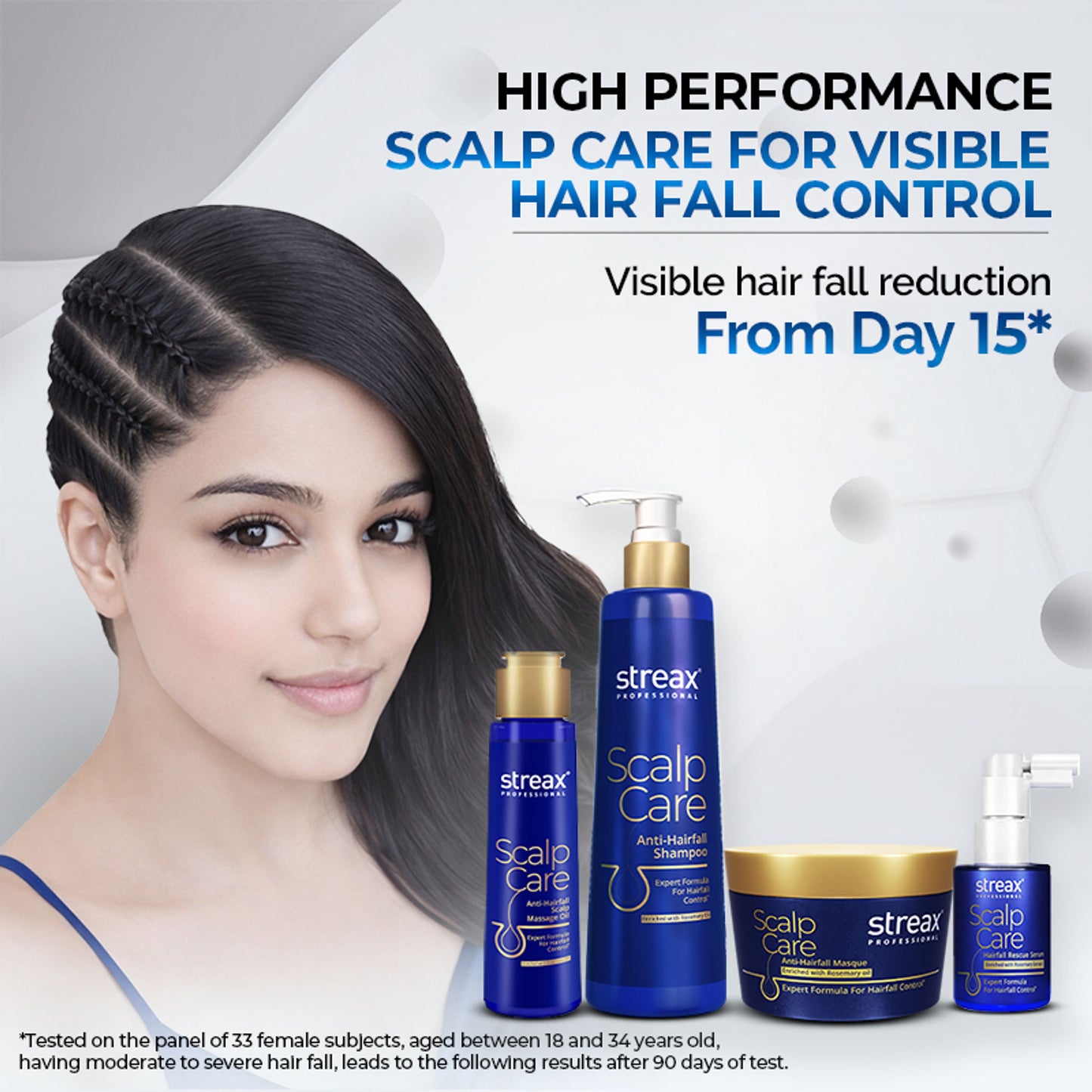 Streax Professional Anti Hairfall Shampoo with Rosemary for Hair Fall Control & Stronger Hair