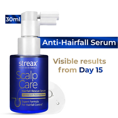 Streax Professional Anti Hairfall Serum with 3% Redensyl, 3% Anagain, 3% Baicapil, Biotin & Rosemary