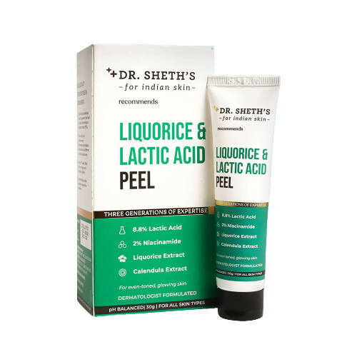 Dr. Sheth's Liquorice & Lactic Acid Peel Mask - Indyancart