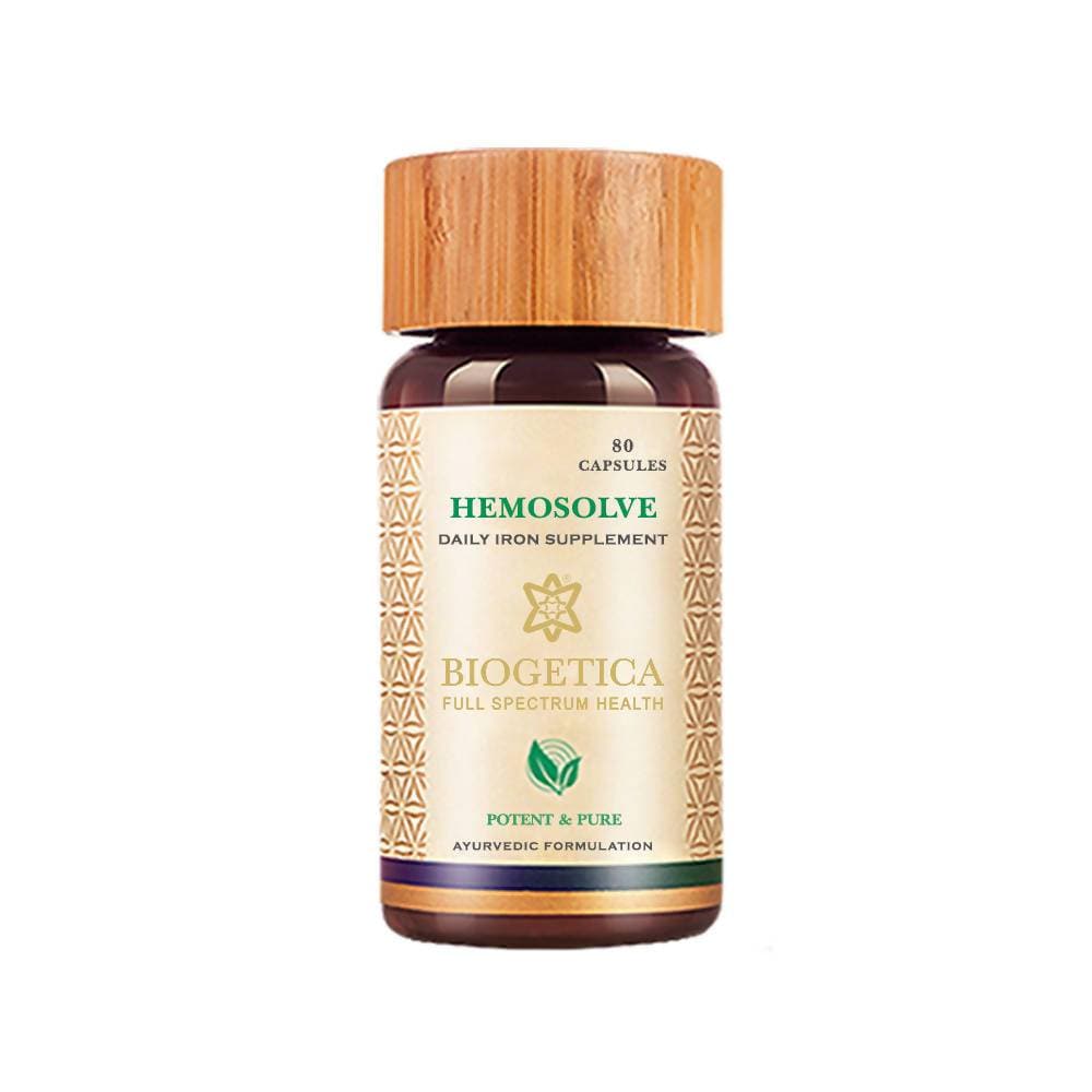 Biogetica Hemosolve - Daily Iron Supplement, 80 Capsules