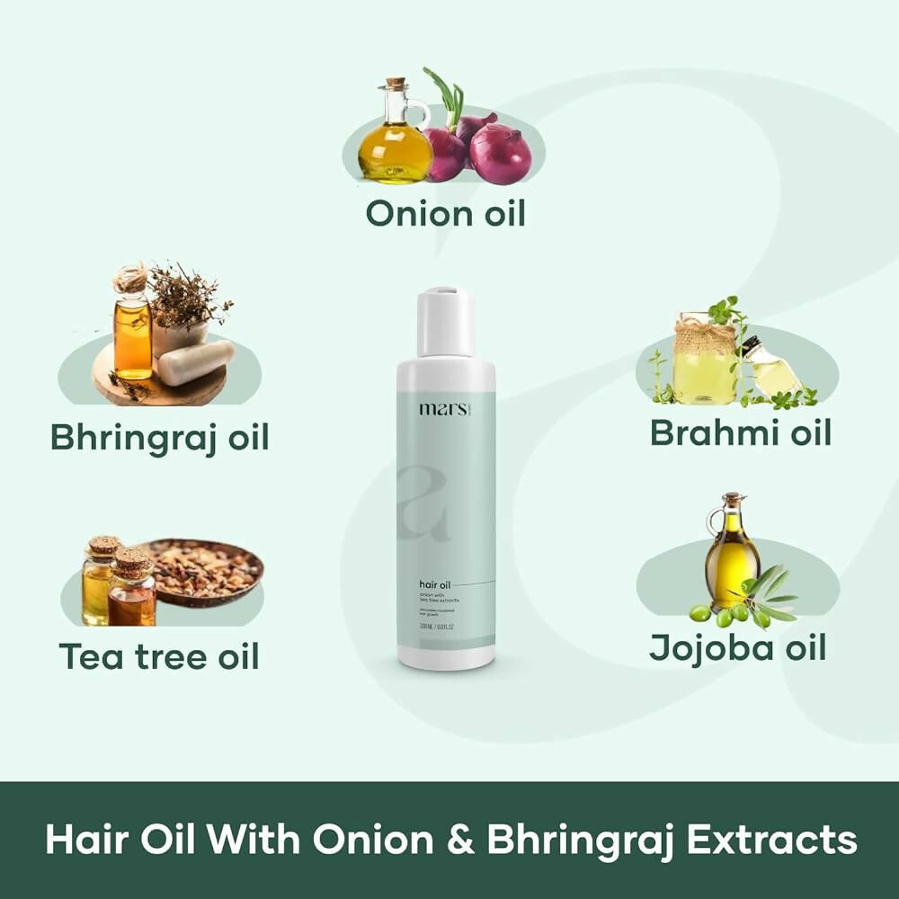 Mars by GHC Hair Oil With Onion & Bhringraj - Indyancart