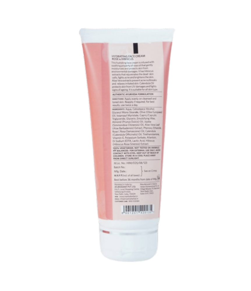 Mantra Herbal Hydrating Face Cream Rose & Hibiscus - Indyancart