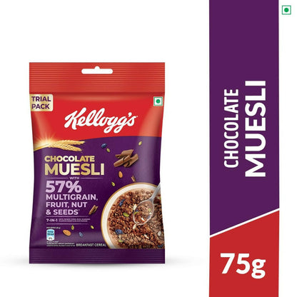 New Kellogg's Chocolate Muesli 57% Multigrain, Fruit, Nut & Seeds - Indyancart