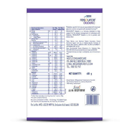 Nestle Resource Diabetic Protein Powder - Vanilla Flavor - Indyancart
