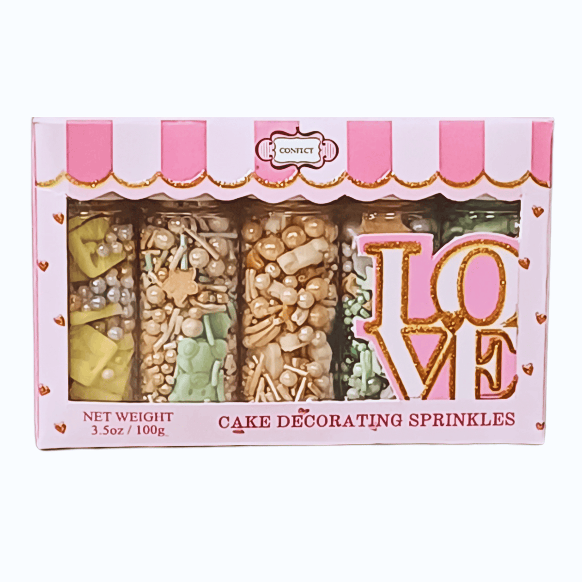 Confect Baby Shower Sprinkles | Birthday Sprinkles | Gender Reveal Sprinkles Pack of 5 (BABY SHOWER -08)