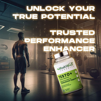Health Veda Organics Plant Based Testo+ Veg Tablets - Indyancart