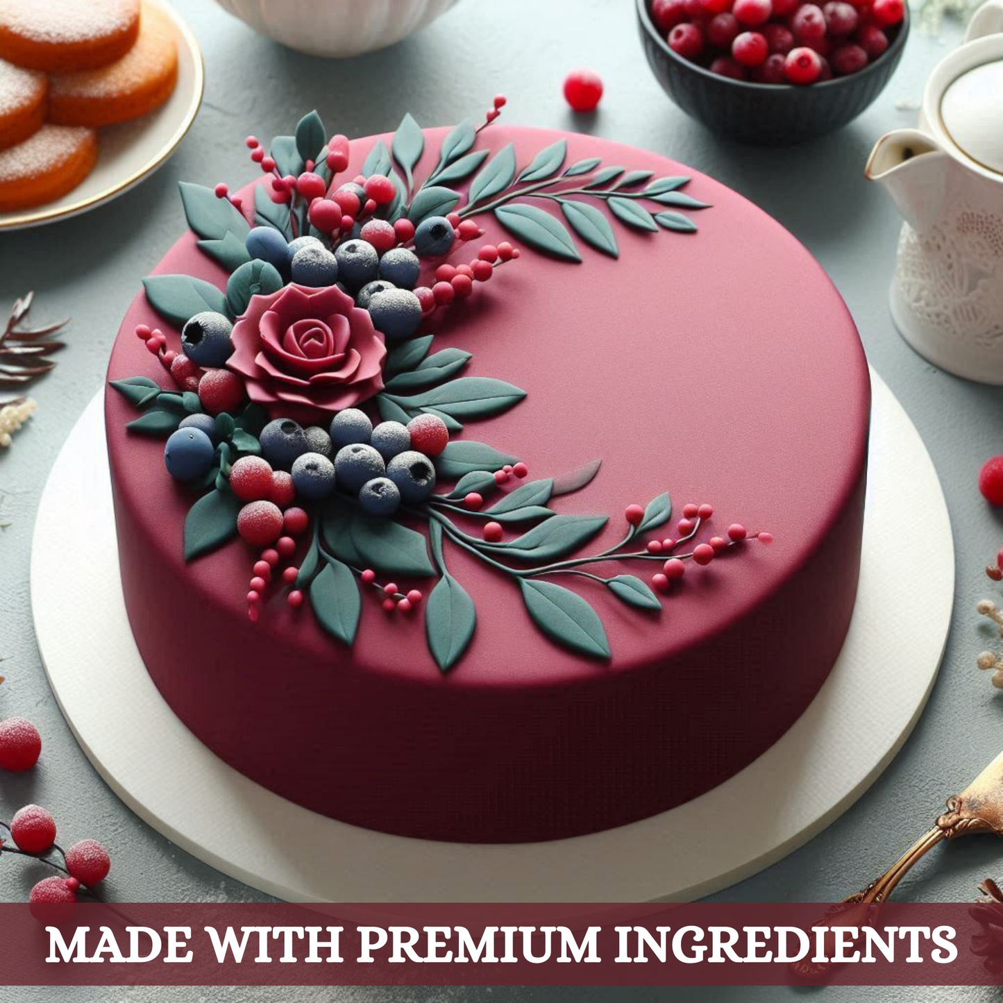 Confect Burgundy Fondant | Edible Sugarpaste