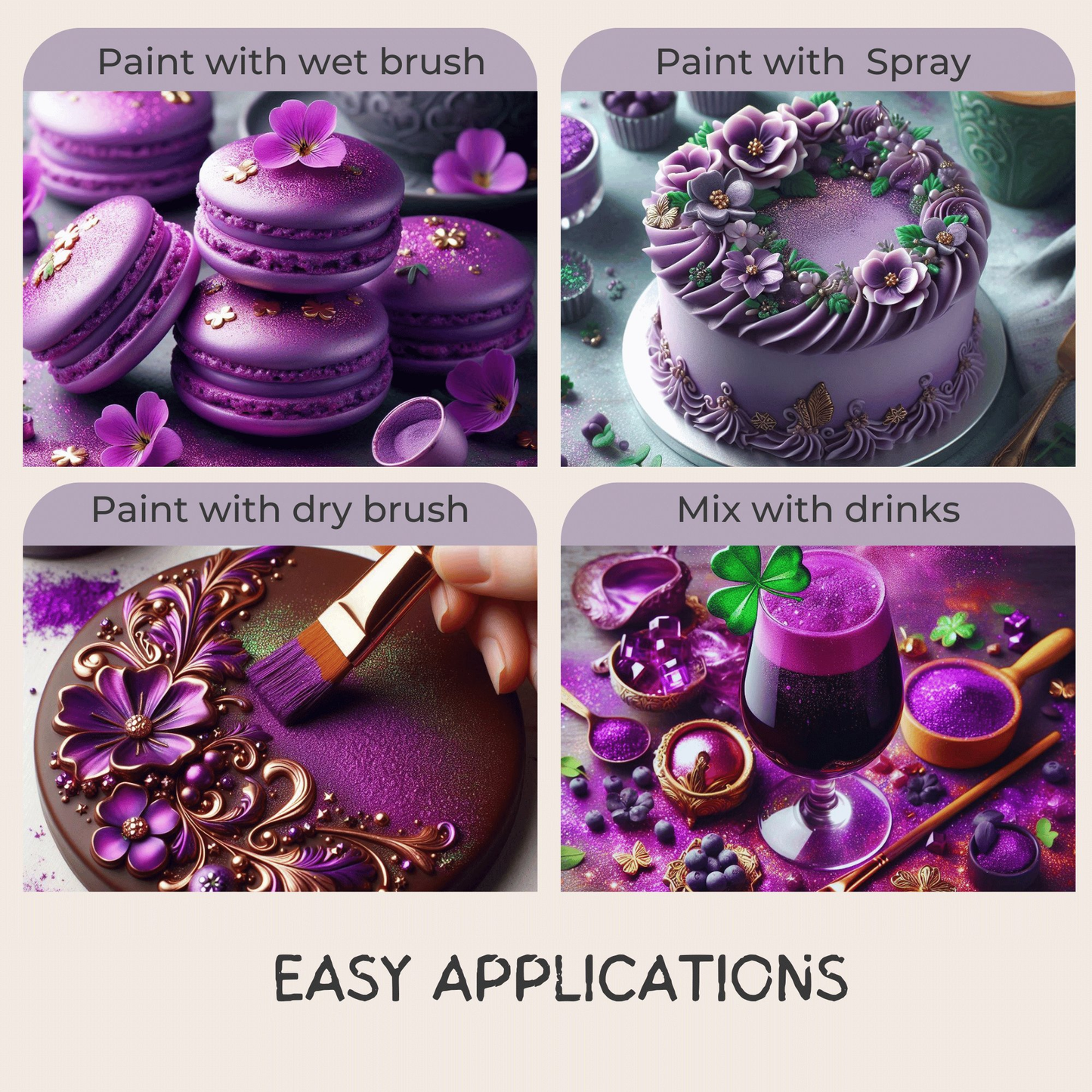 Confect Iris Purple | Edible Luster Dust