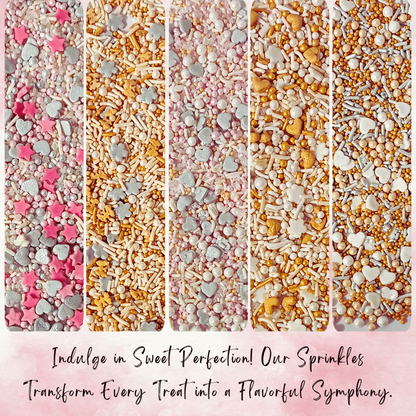 Confect Valentine Sprinkles | 19 Edible Decoration for Baking & Dessert