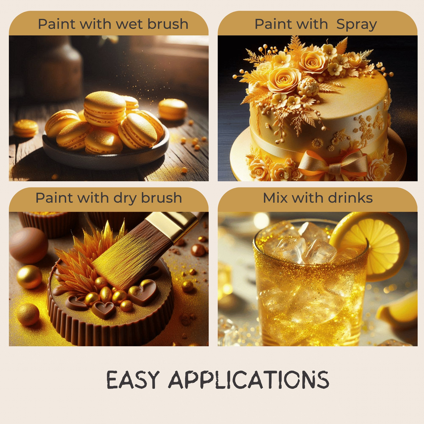 Confect Sunflower Yellow | Edible Luster Dust